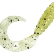 8 Pack of Zman 2.5 Inch Grubz Soft Plastic Lures - Chartreuse Sparkle