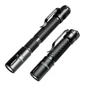 Mini Flashlight 3 Modes Small Flashlights LED Powerful 3.4 & 5.2 inch Black