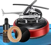 Helicopter Air Freshener Car, Solar Aromatherapy Spaceship Air Freshener, Long-Lasting Fragrance Small Aromatherapy Diffuser, Car Air Purifier for Purifies Odors