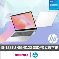 在飛比找momo購物網優惠-【HP 惠普】15吋 i5-1335U 輕薄筆電(超品/15