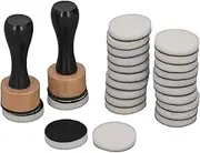 Mini Ink Blending Tool Set with 24 Replacement Sponges, Easy to Use, Deep Saturation for Distressing, Drawing, and Blending