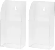 MAGICLULU Tv Remote Controller Holder Pack Acrylic Organizer Wall Mounting Holes for Easy Storage