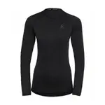 (女)【ODLO】ACTIVE THERMIC BASELAYER 銀離子高效長袖保暖上衣-黑 188241-15015