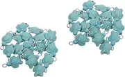 [Tofficu] 2sets Creative Turtle Beads for Jewelry Sea Animal Charms Summer Jewelry Diy Bracelets Necklaces Earrings 20pcs*2