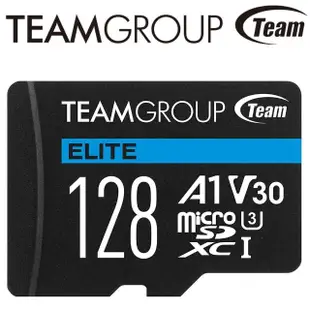 【TEAM 十銓】128GB microSDXC TF UHS-I U3 C10 記憶卡(最高讀取：100MB/s)