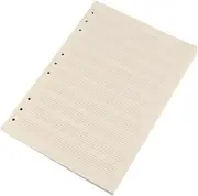 ROMISBABA 100 Sheets Five-wire Inner Loose Stationery Notebooks Paper Lined Ruled Blank Staff Paper Lined Paper Leaf Notes Journal Notebook Note Book Staff Notebook White