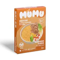 在飛比找PChome24h購物優惠-【MUMU】鮮蔬牛肉粥150gx2包/盒