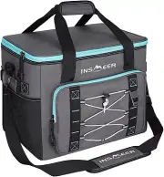 Sunflora Picnic Backpack for 4, Complete Set with Insulated Cooler & Leakproof C