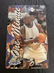 1995 SCORE BOARD SPRINT CALLING CARD SHAQUILLE O'NEAL LSU ORLANDO MAGIC MINT