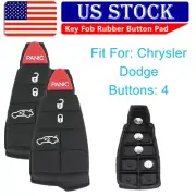 2 New Replacement Key fob Rubber Button for 2008 - 2014 Dodge Challenger