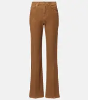 [Saint Laurent] Saint Laurent Clyde cotton corduroy wide-leg pants 24 brown