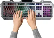Mechanical Game Keyboard,104 Keys Backlit Keyboard | Quick Response, Portable Compact Keyboard for Laptop, Typist, High Sensitivity