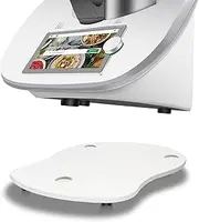 Sliding Board for Thermomix TM6 TM5, Bamboo Quick Moving Sliding Board for Thermomix Vorwerk Food Processor TM6 Accessories, for Thermomix TM6 TM5 Underlay Board Rolling Board White