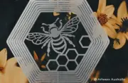 HONEY BEE HEX - STAINLESS STEEL WIND WHIRL SPINNER