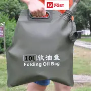 10L Portable Car Motorcycle Soft Oil Bag Petrol Cans Spare Oil Storage Fuel Tank