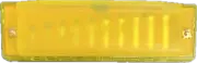 Hohner Kids Clearly Colorful 10-Hole Diatonic Clear Yellow Harmonica - Key of C