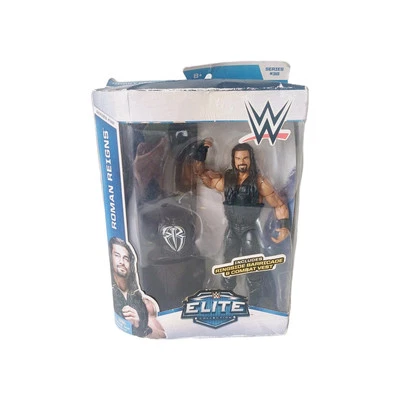 WWE ROMAN REIGNS Mattel Elite Series 38 Figure New in Box + Ringside Barricade