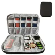 Portable Watch Band Organizer Case Pouch Travel Storage Bag Watchband Strap Box