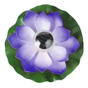 Floating Solar Pool Lights Floating Solar Lotus Flower Light Pond Pool Lamp Garden Landscape Light -Purple