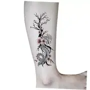 Dragon and Plum Blossom Temporary Tattoos Body Art Tatoos Sticker Sexy Tattoos