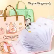 with Handle Organ Bags Capybara/Panda Expanding File Bag School Office