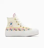 Converse Women Chuck Taylor All Star Lift Embroidered Floral Platform Sneakers