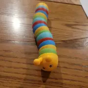 Rainbow Articulated Sticky Stretch Sensory Slug Fidget Slug Toy Anxiety Relief