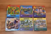 Dowdle Thomas Kinkade 300 piece Puzzle LOT of 6 New/Sealed Jigsaw Puzzles