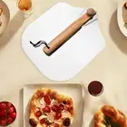 Aluminum Alloy Pizza Paddle Pizza Shovel for Homemade Pizza Cheese Oven