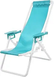 DOITOOL Mini Beach Chair Lightweight Portable Chair for Camping Picnics Outdoor Use Comfortable Lounge Design for Fairy Garden Decoration