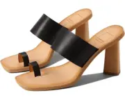 Dolce Vita Frans Slide Women's 6 M Black Stella Leather Toe Loop Sandals KHD320