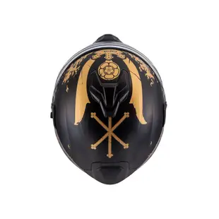 【SOL Helmets】SS-2P複合式安全帽 (織田信長_消光黑/金) 帽舌需另加購｜ SOL安全帽官方商城
