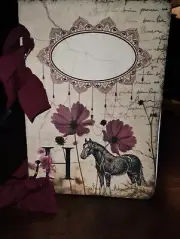 Wild Horses And Flowers Junk Journal Scrapbook USA Seller