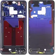 LYX Front Housing LCD Frame Bezel Plate with Side Keys for Huawei Mate 20(Black) (Color : Twilight Blue)