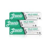 3 Packs Grant's Toothpaste-Relief Sensitive Teeth,Gums & Mouth Ulcers
