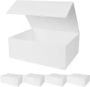 White Gift Boxes with Lids for Presents Bridesmaid Proposal Box 13.7 * 9 * 4....