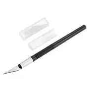 Craft Carving Knife Hobby Knife with 5 Spare Blades, Black ABS Handle, 1 Set