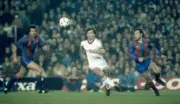 Bryan Robson of Manchester United in action during the European C - Old Photo