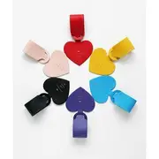 Heart Name Tag Black - One Size
