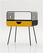 Coffee Table Square Acrylic Side Table Bedroom Bedside Drawer Locker Living Room Sofa Side Decoration Small Coffee Table Home Modern Corner Table Center Table for Living Room Furniture (Color : Gold(
