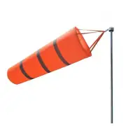 80cm Airport Windsock 30" Long Outdoor Wind SOCK w/ Reflective Belts Grommet F