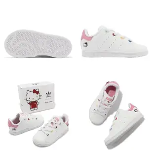 【adidas 愛迪達】x Hello Kitty 童鞋 Stan Smith EL I 小童 幼童 白 粉 聯名 愛迪達(ID7232)