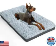 POCBLUE Deluxe Washable Dog Bed for Large Dogs Dog Crate Mat 36 Inch Comfy Fl
