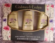 Crabtree & Evelyn SUMMER HILL Hand Therapy Gift Box 3 X 3.5oz Each