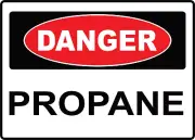 OSHA DANGER! PROPANE| Laminated Vinyl Decal Sticker Label