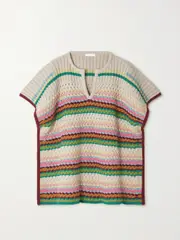 [SEE BY CHLOÉ] SEE BY CHLOÉ - Striped Knitted Sweater - Cream - small small Cream