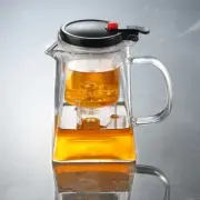 LAOZE 750ml Glass Teapot with Removable Infuser, Stovetop Safe Tea Kettle, Bl...