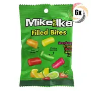 6x Bag Mike and Ike Filled Bites Assorted Fruit Flavors Soft & Chewy Candy | 3oz