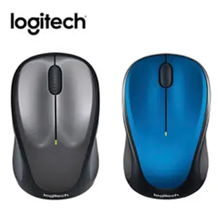 Logitech︱羅技 M235n無線滑鼠新版-銀黑/藍 【九乘九文具】靜音滑鼠 無線充電滑鼠 USB無線滑鼠 迷你滑鼠