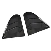 For Mitsubishi Lancer EX X EVO 2008-2018 Rear Window Side Vent Shutter Louver Cover Trim Car Accessories Auto Parts Carbon Fiber Gloss Black